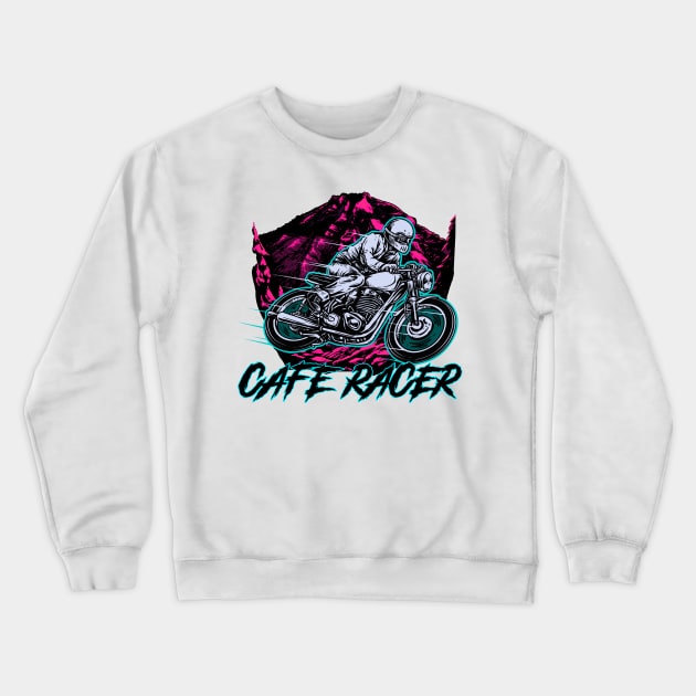 CAFE RACER Crewneck Sweatshirt by theanomalius_merch